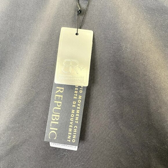 Banana Republic Aiden Pants Rapid Movement Chino Slim Fit Mens 42x34 Gray NWT - Picture 2 of 6